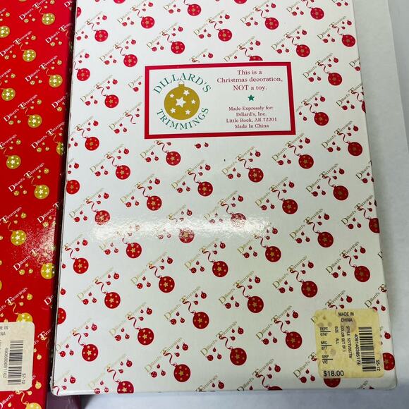 Vintage Dillard's Trimmings Christmas Angels Dolls Ornaments in Box Lot of 3 - Picture 10 of 12